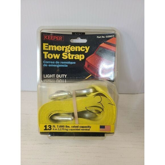KEEPER 02807 13-ft Yellow Emergency Tow Strap - Picture 1 of 2
